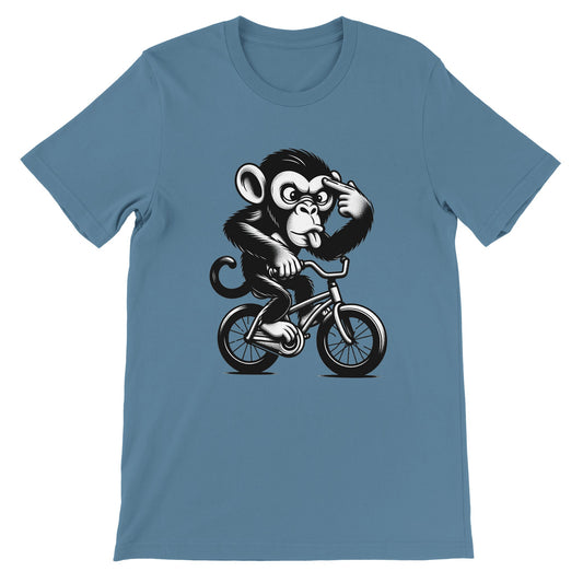 Crazy Monkey on a Bike Unisex T-shirt