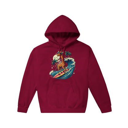 Surfing Giraffe Pullover Hoodie