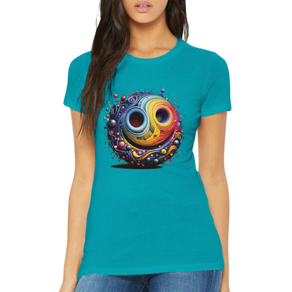 Rainbow Smiley Womens T-shirt