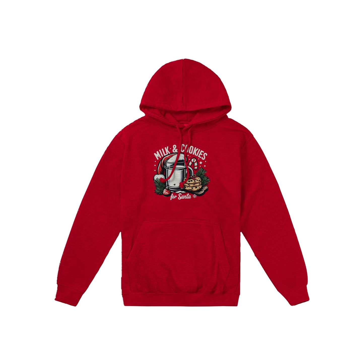 Santa's Milk & Cookies Christmas Pullover Hoodie