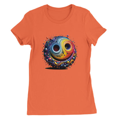 Rainbow Smiley Womens T-shirt