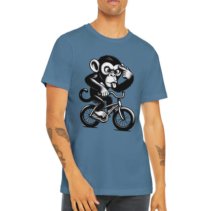 Crazy Monkey on a Bike Unisex T-shirt