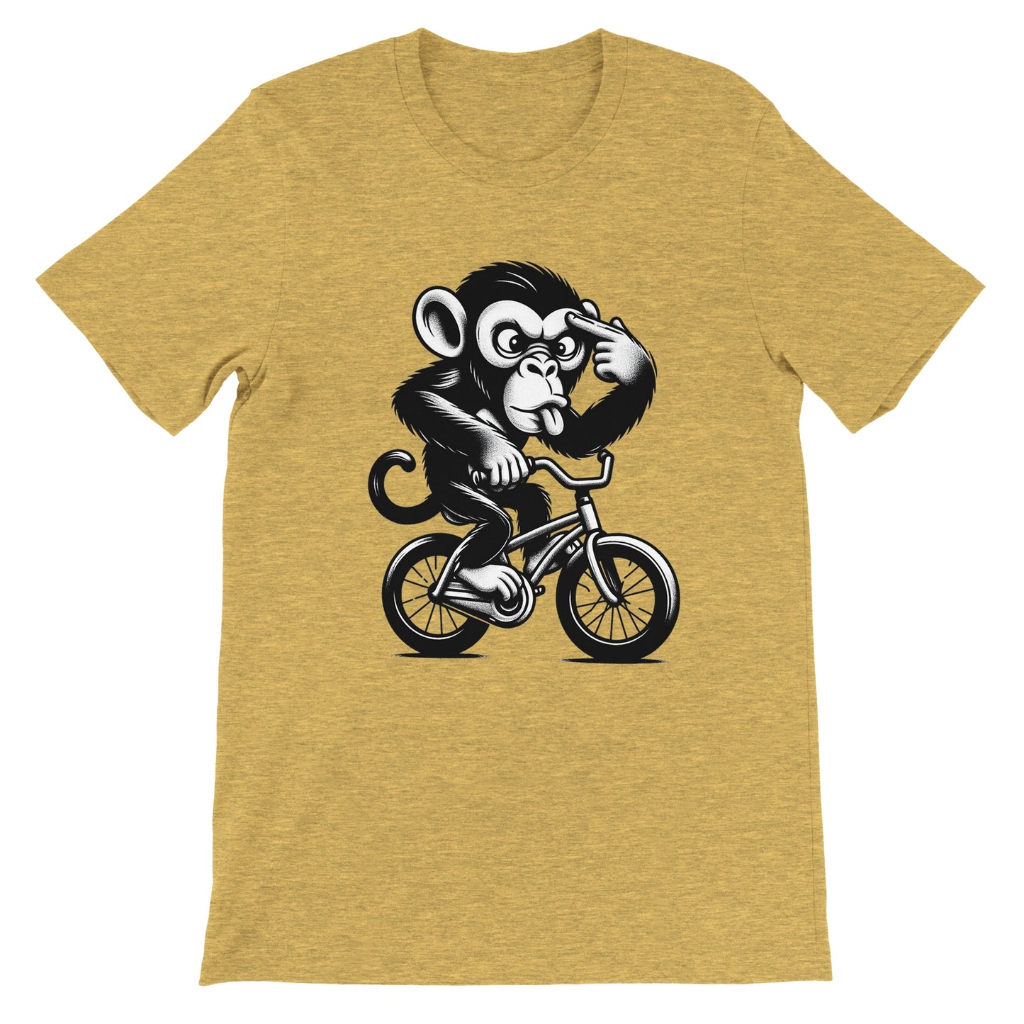 Crazy Monkey on a Bike Unisex T-shirt